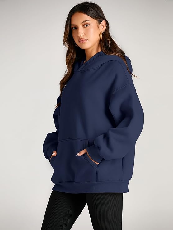 🔥Today 3-pack only $28.98 (all colors)🔥Fashion Queen Fall Winter Oversized Hooded Fleece Sweatshirt