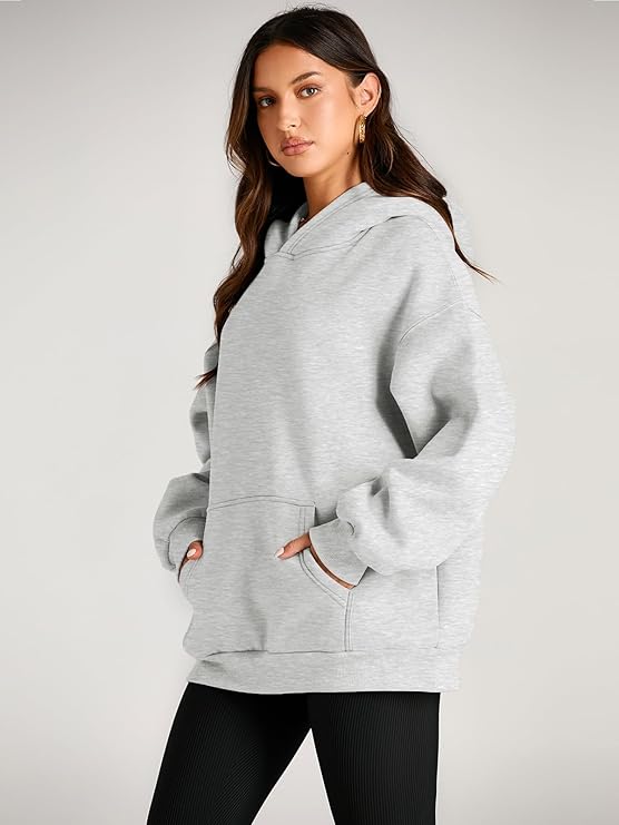 🔥Today 3-pack only $28.98 (all colors)🔥Fashion Queen Fall Winter Oversized Hooded Fleece Sweatshirt