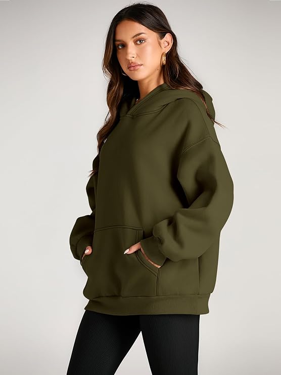 🔥Today 3-pack only $28.98 (all colors)🔥Fashion Queen Fall Winter Oversized Hooded Fleece Sweatshirt