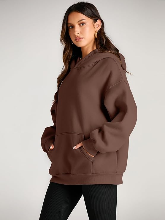 🔥Today 3-pack only $28.98 (all colors)🔥Fashion Queen Fall Winter Oversized Hooded Fleece Sweatshirt