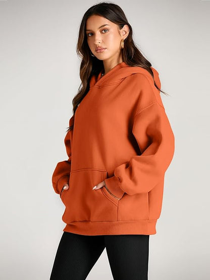 🔥Today 3-pack only $28.98 (all colors)🔥Fashion Queen Fall Winter Oversized Hooded Fleece Sweatshirt