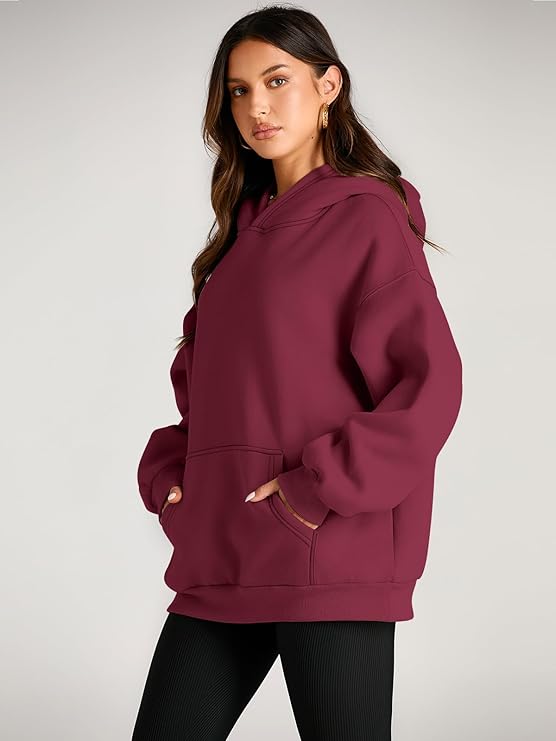 🔥Today 3-pack only $28.98 (all colors)🔥Fashion Queen Fall Winter Oversized Hooded Fleece Sweatshirt