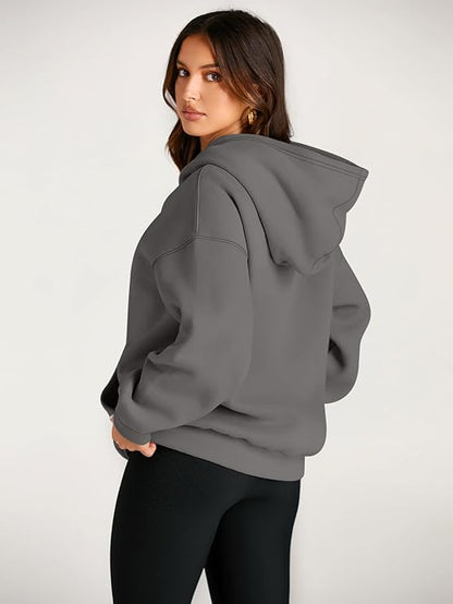 🔥Today 3-pack only $28.98 (all colors)🔥Fashion Queen Fall Winter Oversized Hooded Fleece Sweatshirt