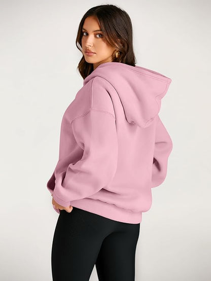 🔥Today 3-pack only $28.98 (all colors)🔥Fashion Queen Fall Winter Oversized Hooded Fleece Sweatshirt