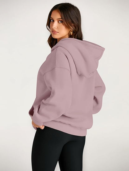 🔥Today 3-pack only $28.98 (all colors)🔥Fashion Queen Fall Winter Oversized Hooded Fleece Sweatshirt