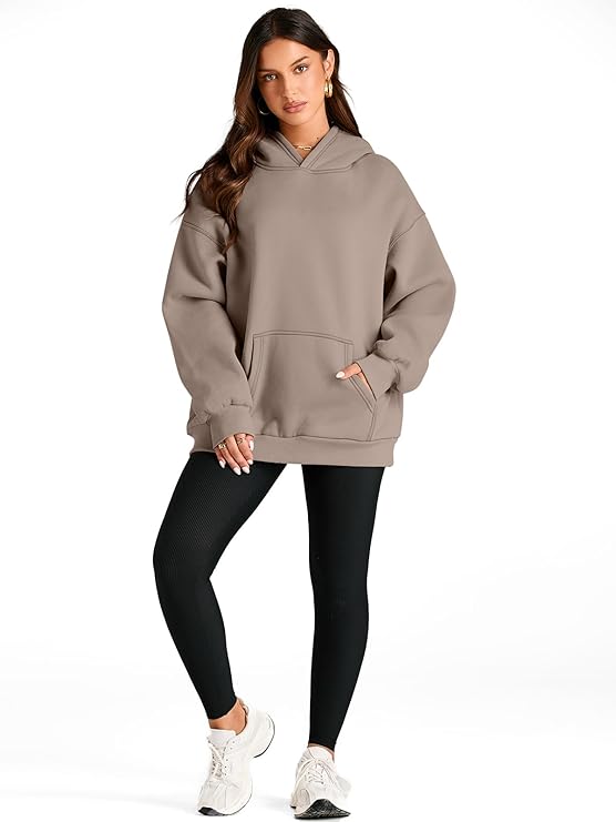 🔥Today 3-pack only $28.98 (all colors)🔥Fashion Queen Fall Winter Oversized Hooded Fleece Sweatshirt