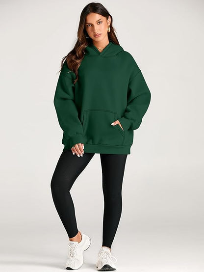 🔥Today 3-pack only $28.98 (all colors)🔥Fashion Queen Fall Winter Oversized Hooded Fleece Sweatshirt