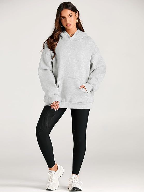 🔥Today 3-pack only $28.98 (all colors)🔥Fashion Queen Fall Winter Oversized Hooded Fleece Sweatshirt